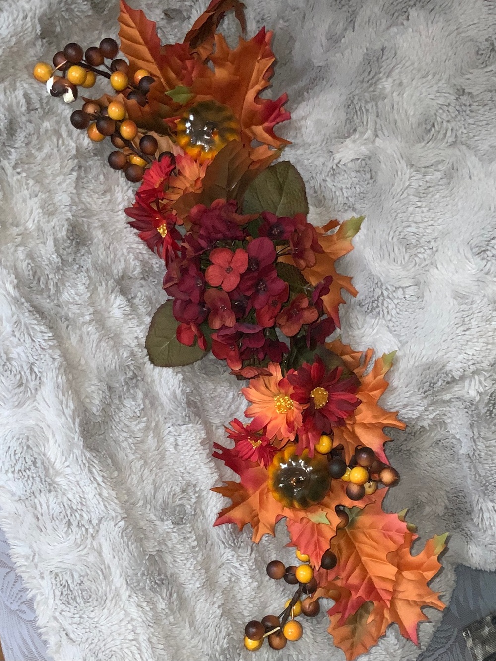 Autumn Harvest Faux Floral Garland